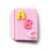 Teachers' Day Opaque Resin Cabochons LS-CRES-WH0001-57E-1