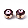 Alloy Enamel Beads ENAM-WH0047-14L-8mm-2