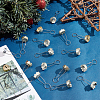 200Pcs 2 Colors Aluminum Round Ornament Cap FIND-AR0004-87A-4