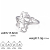 Hollow Out Heart 304 Stainless Steel Finger Rings FS-WGC4FA2-01-1