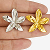 304 Stainless Steel European and American Flower Stud Earrings FB3298-2-3