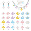 24Pcs 12 Style Spray Painted Alloy Pendants FIND-TA0002-55-2