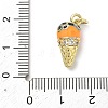Brass Micro Pave Cubic Zirconia Pendants KK-H255-03G-02-3