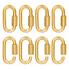 Unicraftale 8Pcs Alloy Screw Carabiner Lock Charms FIND-UN0003-31G-1