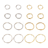 Yilisi 48Pcs 8 Style Alloy Linking Rings FIND-YS0001-12-1