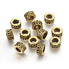 Tibetan Style Column Alloy Beads TIBEB-7602-AG-RS-1