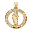1Pc Brass Micro Pave Cubic Zirconia Pendants KK-TA0002-80C-G-1