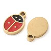 304 Stainless Steel Enamel Charms STAS-Q345-48G-2