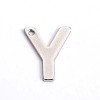 Tarnish Resistant 304 Stainless Steel Letter Charms LS-X-STAS-O072-Y-1