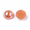 ABS Plastic Imitation Pearl Cabochons X-OACR-S025-6mm-04-2
