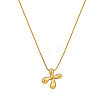 304 Stainless Steel Alphabet Pendant Necklaces for Men and Women GP1122-24-1