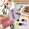 100Pcs Rectangle Frosted Plastic Packing Resealable Bags ABAG-CY0001-09-5