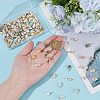 120Pcs 2 Colors Natural Shell Pendants FIND-ME0002-50-3
