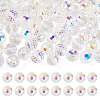 80Pcs AB Color Plated Glass Beads EGLA-TA0013-01A-1