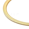 Ion Plating(IP) 304 Stainless Steel Herringbone Chain Necklace for Men Women NJEW-E076-03B-G-2