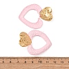 Valentine's Day 304 Stainless Steel Dangle Stud Earrings EJEW-T054-10G-3