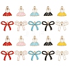 40Pcs 10 Styles Alloy Enamel Pendants ENAM-YW0005-63-1