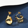 Ion Plating(IP) 304 Stainless Steel Twist Teardrop Stud Earrings EJEW-K244-18G-4