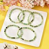 Natural Australia Jade/Chrysoprase Beads Stretch Bracelets for Men Women BJEW-L171-03B-3