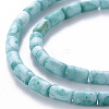Opaque Baking Painted Crackle Glass Beads Strands FGLA-T004-01G-3