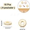 Brass Micro Pave Cubic Zirconia Bead Spacers ZIRC-NB0001-38-6