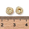 Brass Clear Cubic Zirconia Beads LS-KK-D228-15G-2