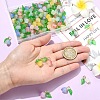 90Pcs 9 Colors Acrylic Charms PALLOY-YW00152-5