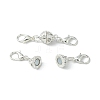 1Pc Alloy Crystal Rhinestone Magnetic Clasps ALRI-YW0001-11S-1