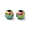 Rainbow Color Ion Plating(IP) Textured 304 Stainless Steel Beads STAS-P306-01A-MC-2