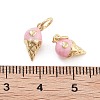 Rack Plating Brass Enamel Charms X-KK-G512-19C-G-3
