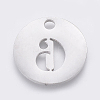 Non-Tarnish 304 Stainless Steel Pendants LS-STAS-F233-06-P-2