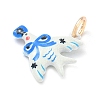 Brass with Enamel Pendants KK-CBAF749-03A-2