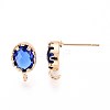 Brass Stud Earring Findings KK-S365-004A-3