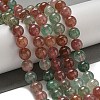 Natural Red and Green Strawberry Quartz Beads Strands G-B099-C03-06-2