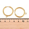 316 Stainless Steel Huggie Hoop Earring Findings EJEW-B158-01G-G-3