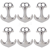 SUNNYCLUE 6Pcs 304 Stainless Steel Hook Clasps STAS-SC0008-12-1