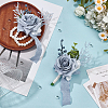 2Pcs 2 Styles Silk Cloth Imitation Rose Wrist Corsage AJEW-DR0002-08-3