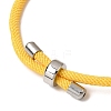 Round Nylon Milan Cord Slider Bracelet Making BJEW-L722-01P-18-2