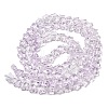 Baking Paint Transparent Glass Beads Strands X1-DGLA-A07-T8mm-KD02-2
