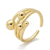 Brass Cuff Rings RJEW-C120-20G-4