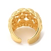 Oval Brass Open Cuff Rings RJEW-U008-32G-3