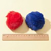 10Pcs 5 Colors Handmade Faux Rabbit Fur Pom Pom Ball Covered Pendants WOVE-FS0001-03-3
