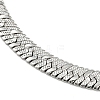 304 Stainless Steel Herringbone Chain Bracelet BJEW-D028-02C-03P-3