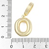 Brass Micro Pave Clear Cubic Zirconia Pendants KK-M289-01O-G-3