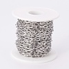 Tarnish Resistant 304 Stainless Steel Cable Chains CHS-F003-10P-2