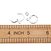 Brass Huggie Hoop Earring Findings & Open Jump Rings KK-TA0007-84A-P-11