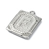 Anti-Tarnish 304 Stainless Steel Pendants STAS-U033-01P-F-2