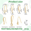 14Pcs 7 Style Brass Micro Pave Clear Cubic Zirconia Earring Hooks KK-UN0002-21-3