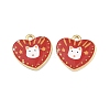 Printed Alloy Pendants PALLOY-P319-07C-02-1