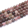 Natural Strawberry Quartz Beads Strands G-F364-07-8mm-2